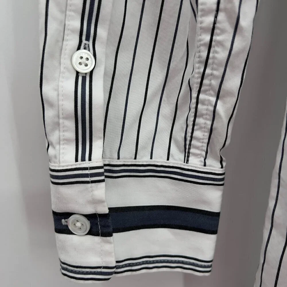Equipment Striped Back /White Button Down Maxi Shirt Dress XS - Picture 11 of 15
